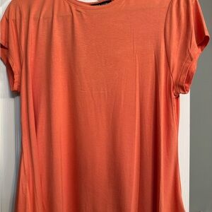 Women’s petite large tee shirt NWOT dusted clay color Cable & Gauge PL